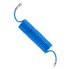 Spiral polyurethane hose 6.5*10 mm, 5 m with quick connectors Intertool PT-1710