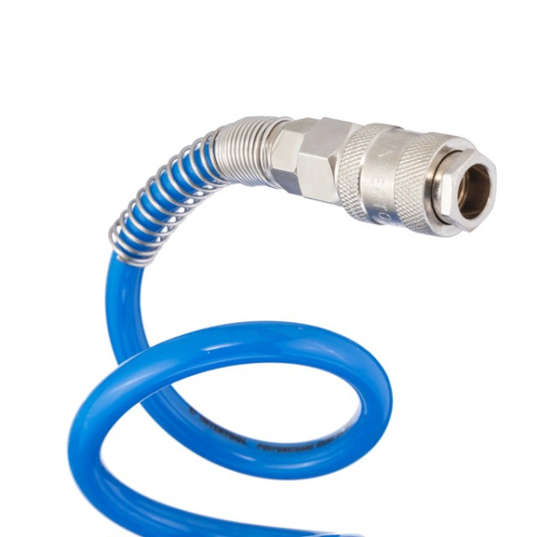 Spiral polyurethane hose 6.5x10 mm, 10 m with quick-release connectors Intertool PT-1711