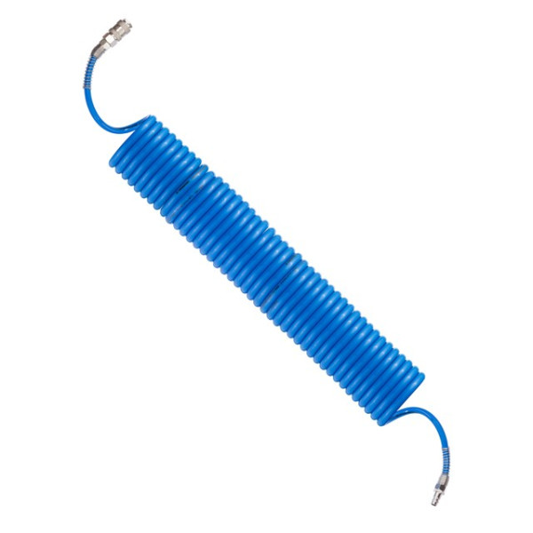 Spiral polyurethane hose 6.5x10 mm, 10 m with quick-release connectors Intertool PT-1711