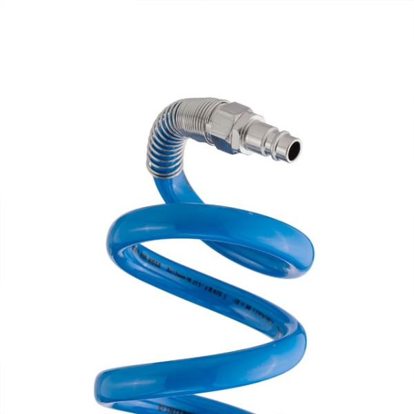 Spiral polyurethane hose 8*12 mm, 10 m with quick-release connectors Intertool PT-1716