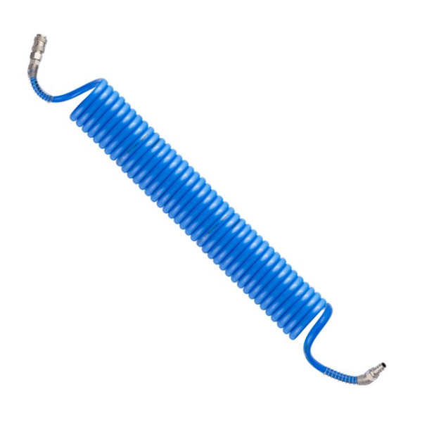 Spiral polyurethane hose 8*12 mm, 10 m with quick-release connectors Intertool PT-1716