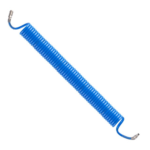 Spiral polyurethane hose 8*12 mm, 15 m with quick-release connectors Intertool PT-1717