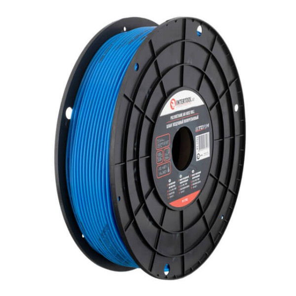 Straight polyurethane hose, 2.5*4 mm, 100 m, plastic reel, STORM Intertool PT-1752