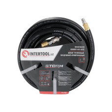 Air-reinforced rubber hose, 20 atmospheres 10*17 mm, 15 m, with quick disconnect connections, STORM Intertool PT-1739