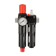 Блок підготовки повітря 1/4, 5 мкм, 850 л/хв., метал, професійний Intertool PT-1435