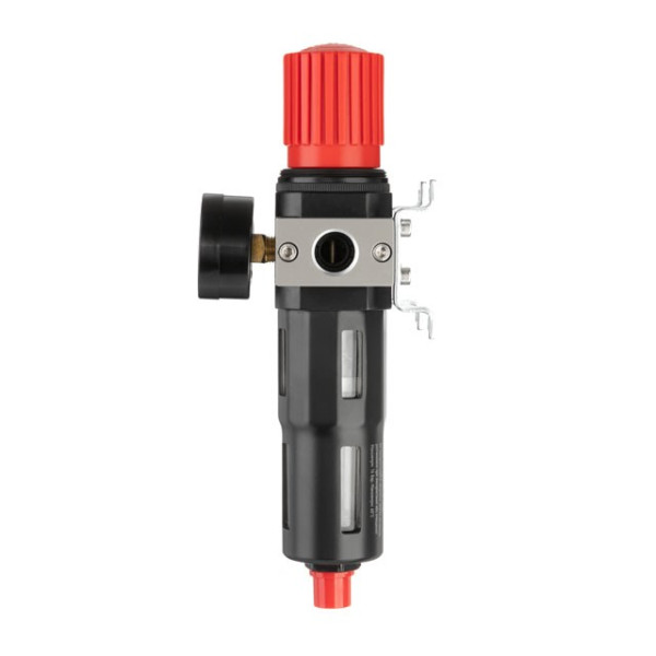 Filter for air cleaning with a reducer 1/2, 5 μm, 2500 l/min., metal, professional Intertool PT-1418