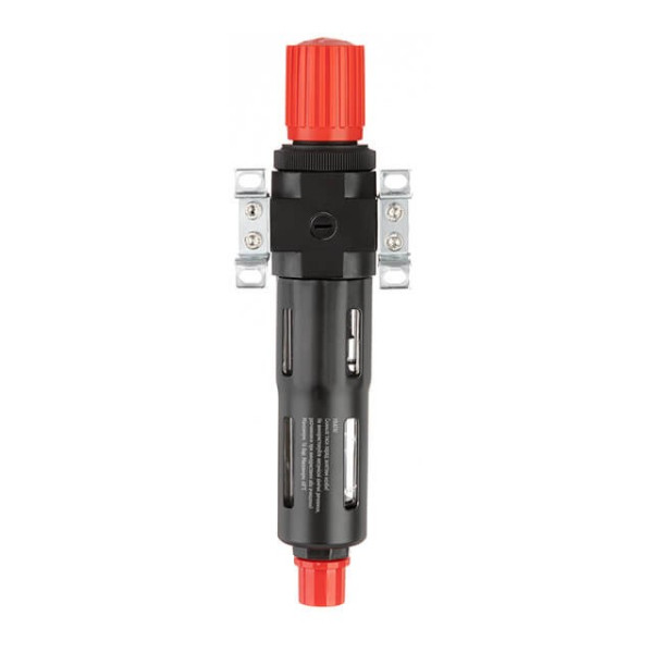 Filter for air cleaning with a reducer 1/4, 5 μm, 1200 l/min., metal, professional Intertool PT-1419