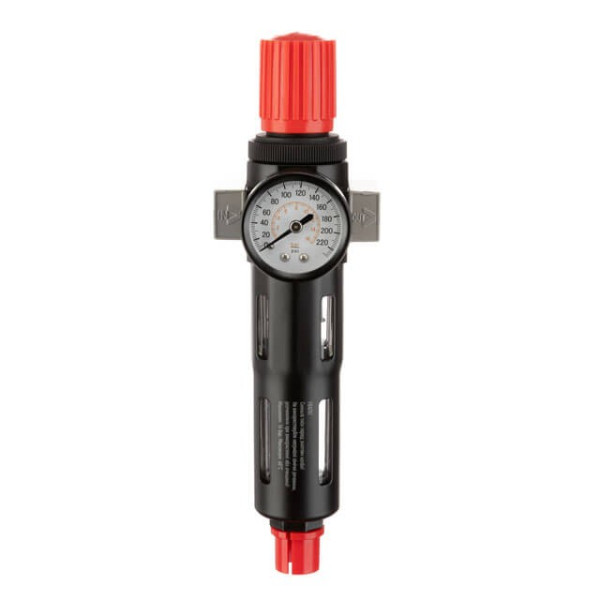 Filter for air cleaning with a reducer 1/4, 5 μm, 1200 l/min., metal, professional Intertool PT-1419
