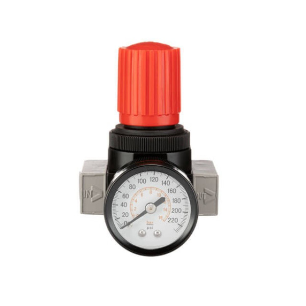 Pressure regulator 1/4, 1-16 bar, 1600 l/min, professional Intertool PT-1429