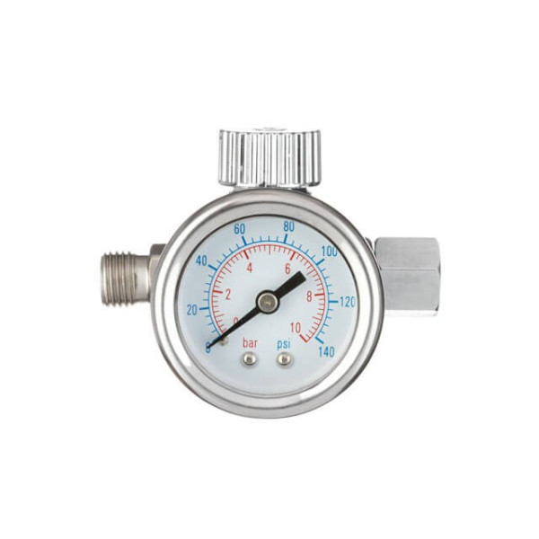 Pressure regulator for paint guns, professional 1/4 Intertool PT-1423