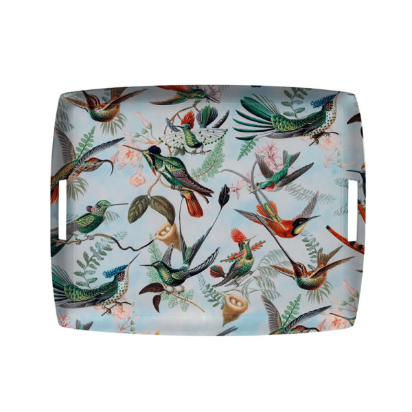 Поднос Platex с ручками COLIBRIS BLUE, акрил, 54 x 43 см