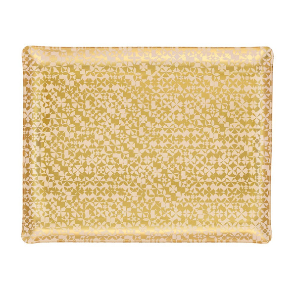 Platex tray with KAZAN GOLD handles, acrylic, 54 x 43 cm