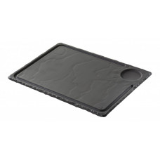 Revol rectangular basalt tray, black, 33 x 24 x 1 cm