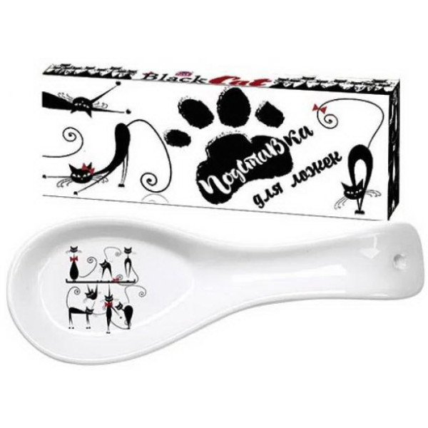 Stand for spoons Black cat (length-23 cm, h-2.5 cm) (60) SNT Ukraine