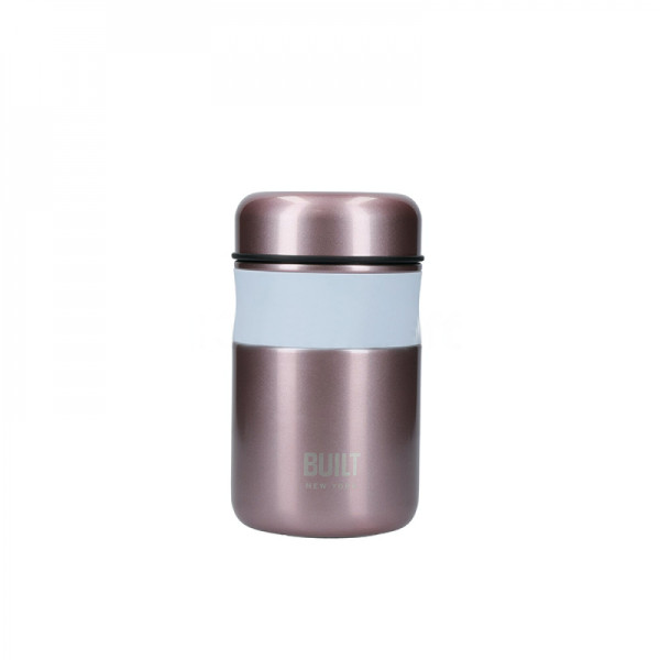 Built Metal Pink food container, black, 9 x 15.5 cm, 490 ml