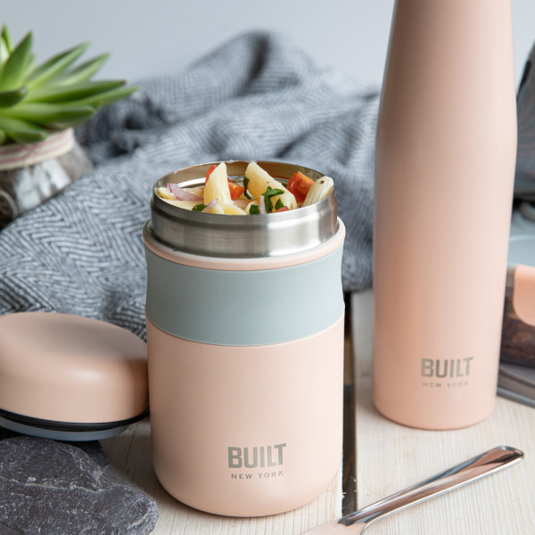 Built Mindful food container, beige, 9 x 15.5 cm, 490 ml