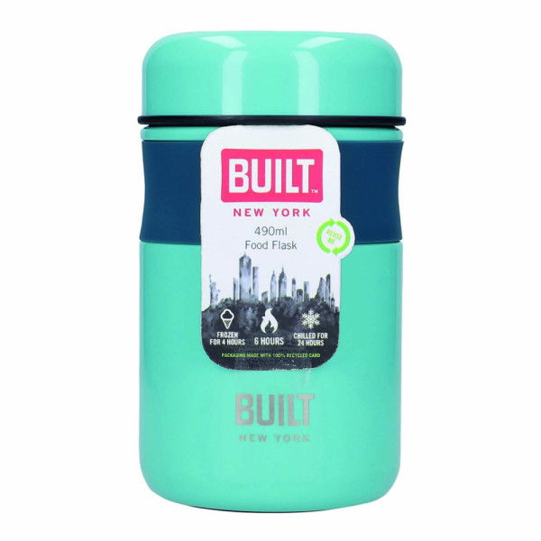 Built Stylist food container, blue, 9 x 15.5 cm, 490 ml