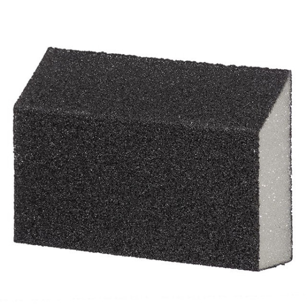 Sponge for sanding trapezoid 110*75*54*25 mm, aluminum oxide K80 Intertool HT-0808