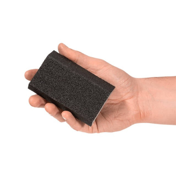 Sponge for sanding trapezoid 110*75*54*25 mm, aluminum oxide K80 Intertool HT-0808