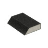 Sponge for sanding trapezoid 110*75*54*25 mm, aluminum oxide K80 Intertool HT-0808