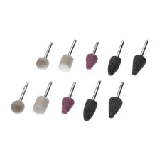 Set of grinding stones 10 pcs. Intertool BT-0020