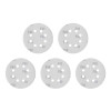 Emery self-adhesive circle 125 mm with holes, paper grade C, density 140 g/m2, K80, pack. 5 units of Intertool BT-0585