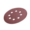 Emery self-adhesive circle 125 mm with holes, paper grade C, density 140 g/m2, K400, pack. 5 units of Intertool BT-0593