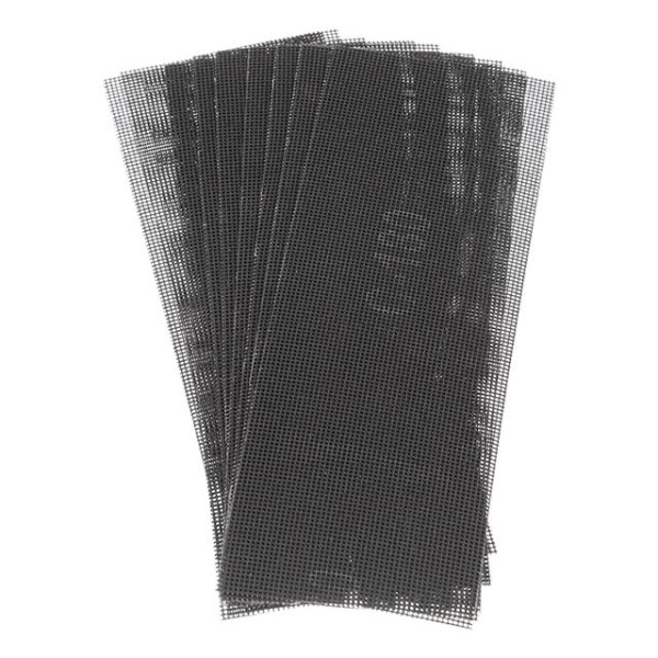 Abrasive mesh, 105 x 280 mm, K180, 10 pcs. Intertool KT-6018