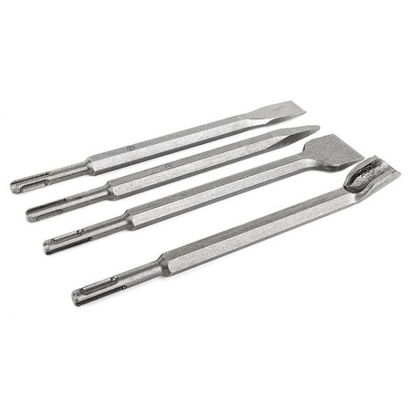 A set of chisels for a perforator, 4 pcs. SDS-Plus Intertool SD-0410