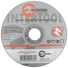 Metal cutting disc 125x1.6x22.2 mm Intertool CT-4008