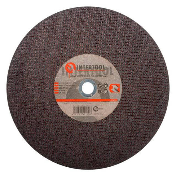 Диск відрізний по металу 355*3.0*25.4 мм Intertool CT-4018
