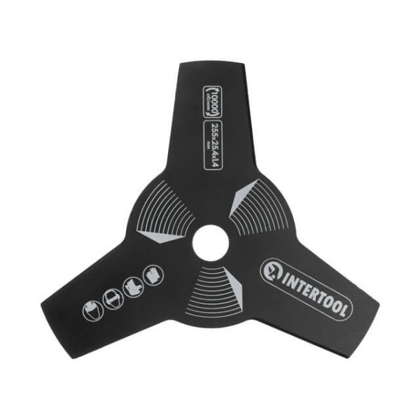 Trimmer knife 3-toothed, 255x25.4x1.4 mm Intertool DT-2250