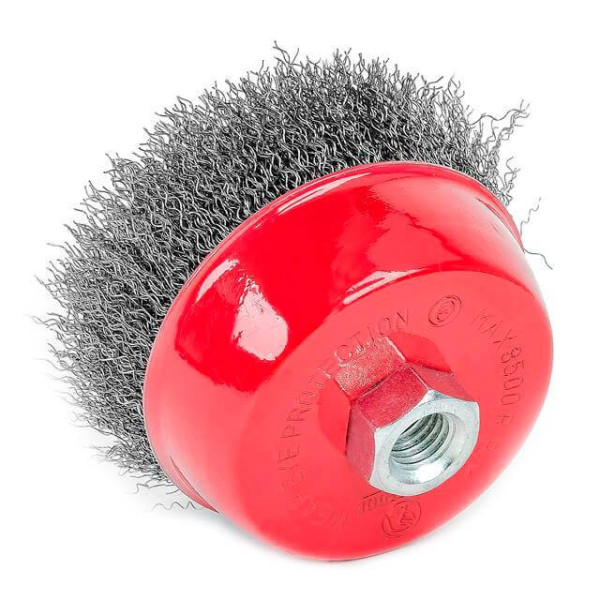 Cup brush 100 mm, for KSHM, M14 (twisted wire) Intertool BT-1100