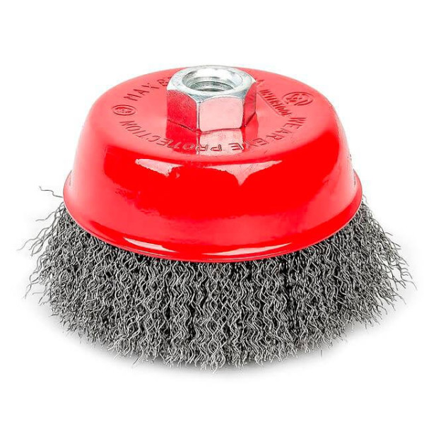 Cup brush 100 mm, for KSHM, M14 (twisted wire) Intertool BT-1100