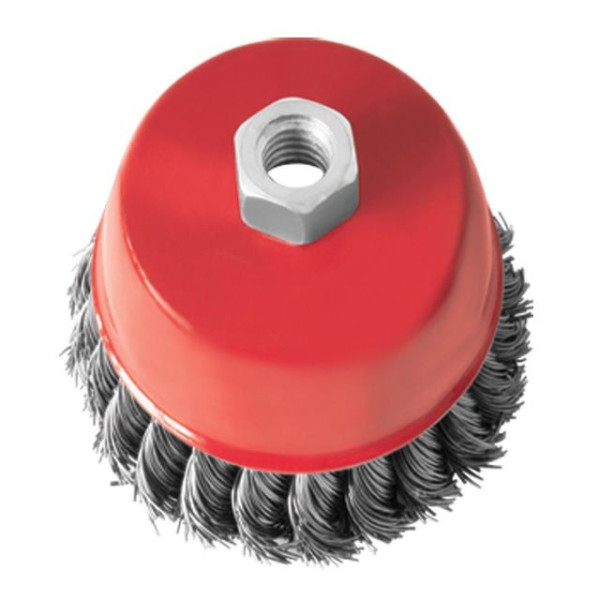 Cup brush 125 mm, for KSHM, M14 (bundles of twisted wire) Intertool BT-2125