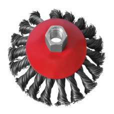 Conical brush 100 mm, for KSHM, M14 (bundles of twisted wire) Intertool BT-4100