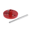 Core drill bit set for tiles, 32-83 mm, 5 pcs, tungsten coating + file, case Intertool SD-0428