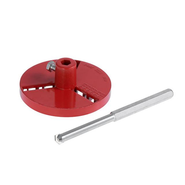 Core drill bit set for tiles, 32-83 mm, 5 pcs, tungsten coating + file, case Intertool SD-0428