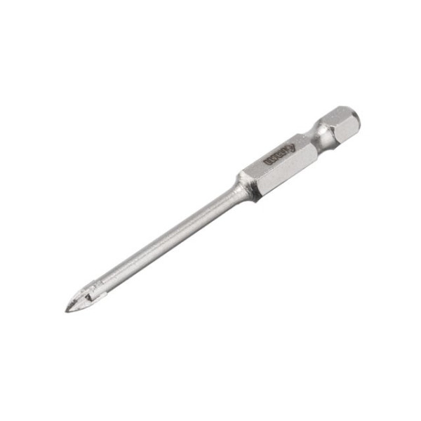 Свердло по склу та кераміці 4 мм HEX 1/4'' (6.35 mm) Intertool SD-0284