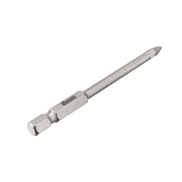 Сверло по стеклу и керамике 5 мм HEX 1/4' (6.35 mm) Intertool SD-0285