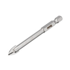 Свердло по склу та кераміці 8 мм HEX 1/4'' (6.35 mm) Intertool SD-0288