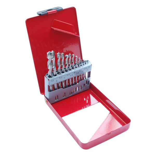 HSS metal drill set 13 pcs (1.5-6.5), polished steel Intertool SD-0113