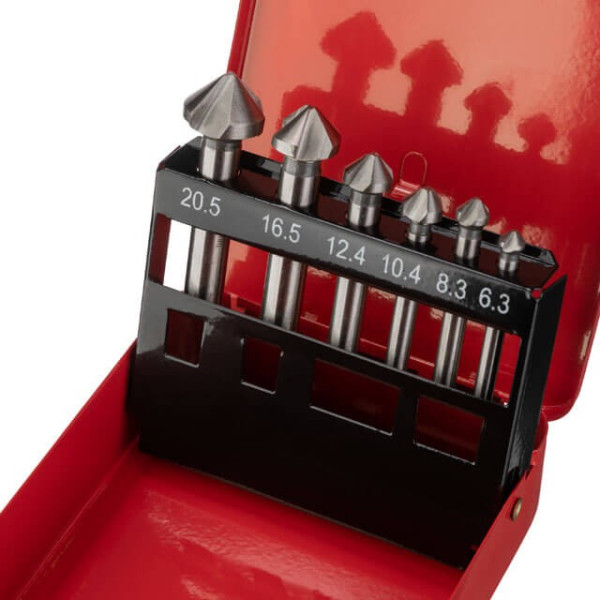 Countersink set 6.3-20.5 mm 6 pcs Intertool SD-5006