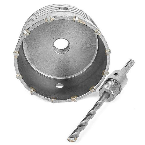 Set: 105 mm concrete core drill + 100 mm SDS Plus adapter Intertool SD-7105