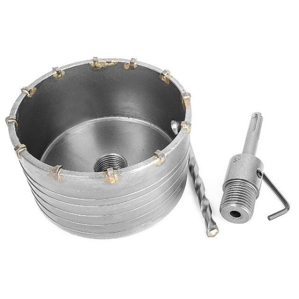Set: 105 mm concrete core drill + 100 mm SDS Plus adapter Intertool SD-7105