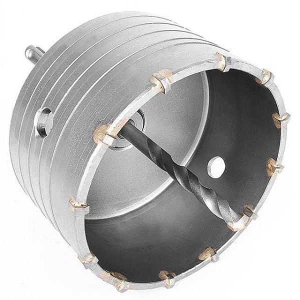 Set: 105 mm concrete core drill + 100 mm SDS Plus adapter Intertool SD-7105