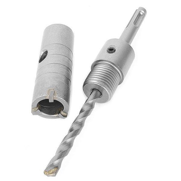Set: 26 mm concrete core drill + 100 mm SDS Plus adapter Intertool SD-7026