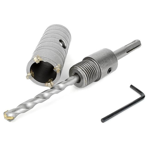 Set: 32 mm concrete core drill + 100 mm SDS Plus adapter Intertool SD-7032