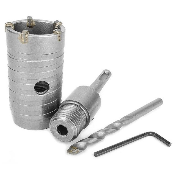Set: Core drill for concrete 40 mm + Adapter SDS Plus 100 mm Intertool SD-7040