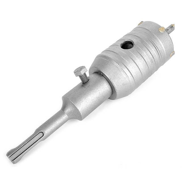 Комплект: Свердло корончасте по бетону 46 мм + Перехідник SDS Plus 100 мм Intertool SD-7046